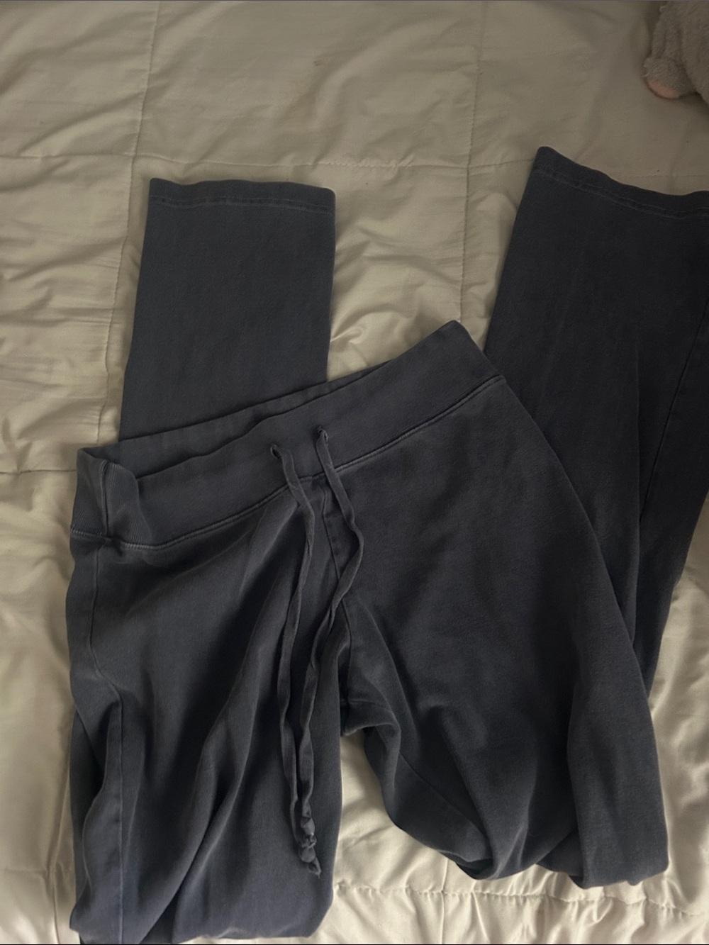 Brandy Melville  Charcoal/Blue Drawstring Sweatpants